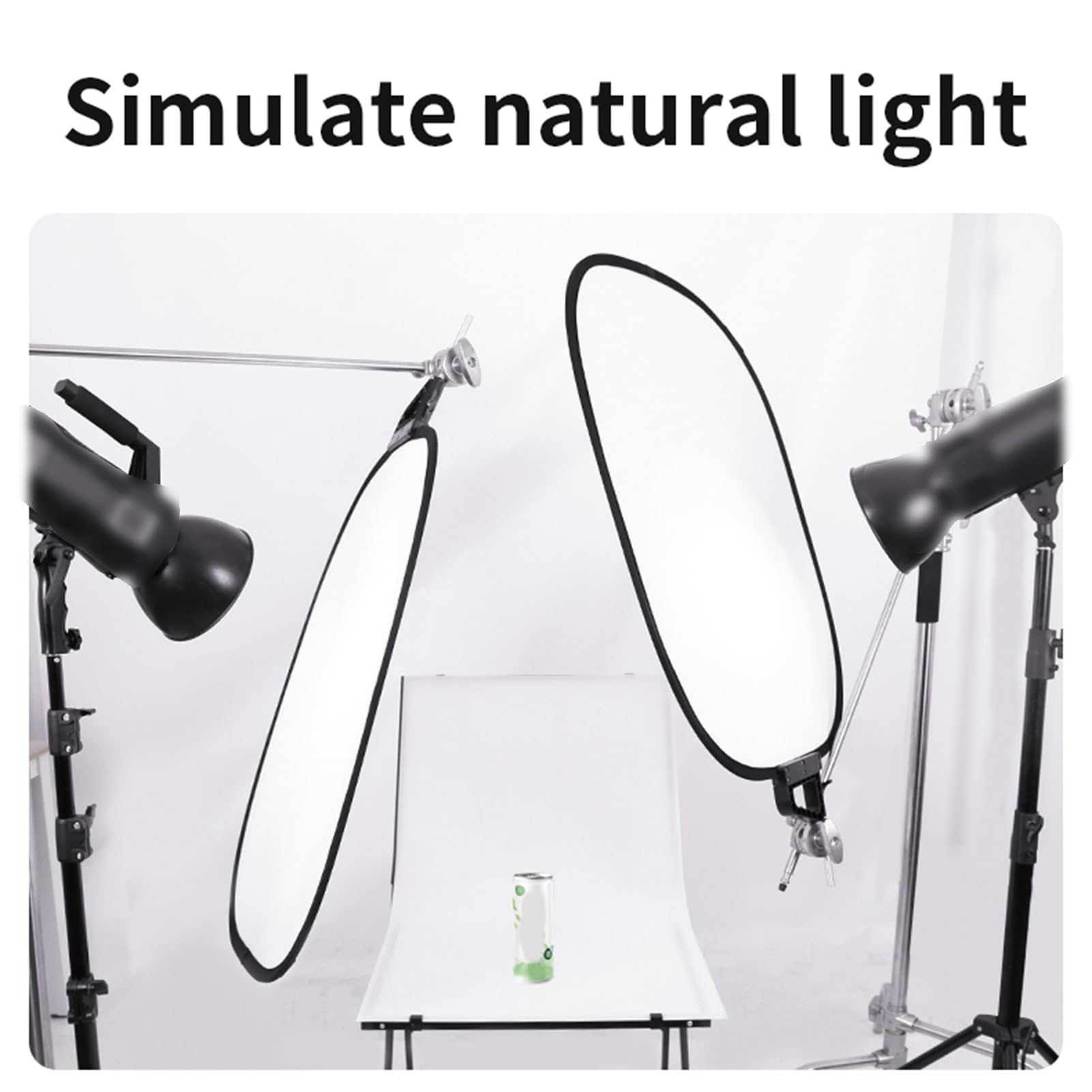 Godox 150*200cm 2 in 1 Gold and Silver Portable Photography Reflector Board Collapsible for Studio Photography Reflector - 44