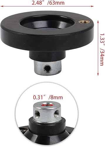 Miniatura 4 de CNBTR 63mm Dia Revolving Handle Hand Wheel for Lathe Milling Machine Lead Screw Rod with Revolving Handle Grip