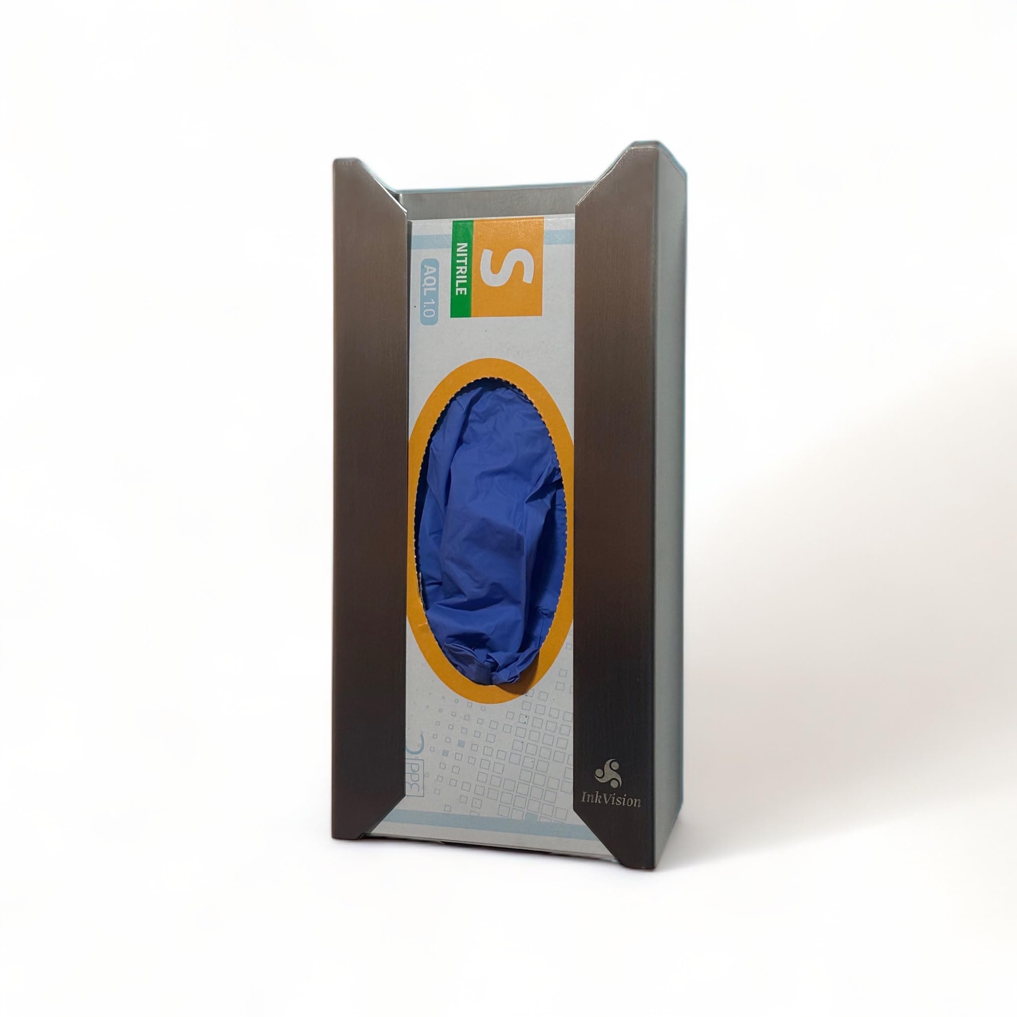 Dispensador de pared para guantes desechables, de acero inoxidable, juego de 2 unidades, montaje en pared