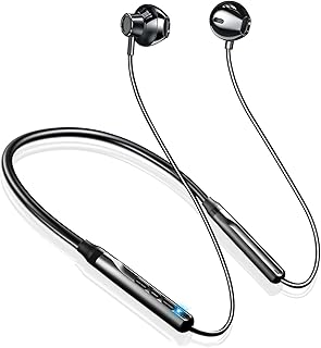 【2023年新ネックバンド型Bluetoothイヤホン】Bluetooth イヤホン ワイヤレスネックバンド型 CVC8.0ノイズキャンセリング Hi-Fi音質でクリアな音質を楽しめる Bluetooth5.3 対応でマルチポイント対応 Typ...