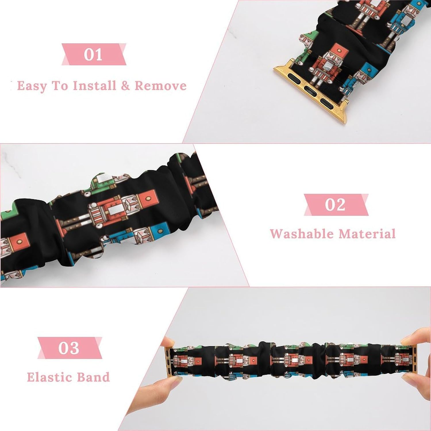 Christmas Nutcracker Watch Band Scrunchie image 4
