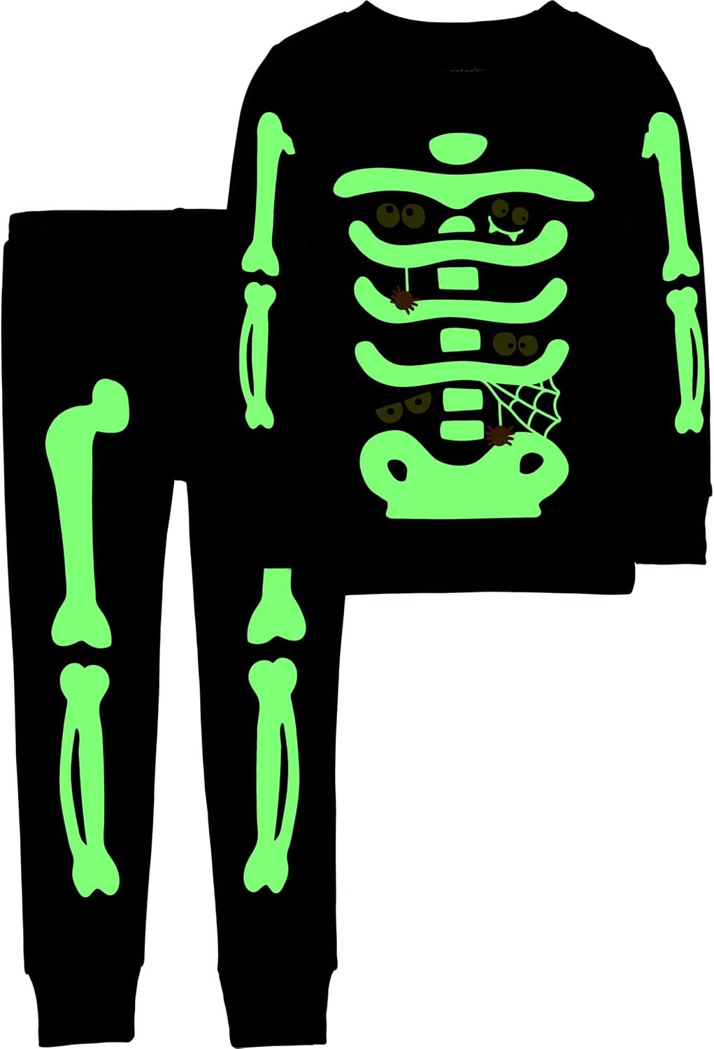 Carter's Boys' 2 Piece Glow-in-The-Dark Snug Fit Cotton Halloween PJS