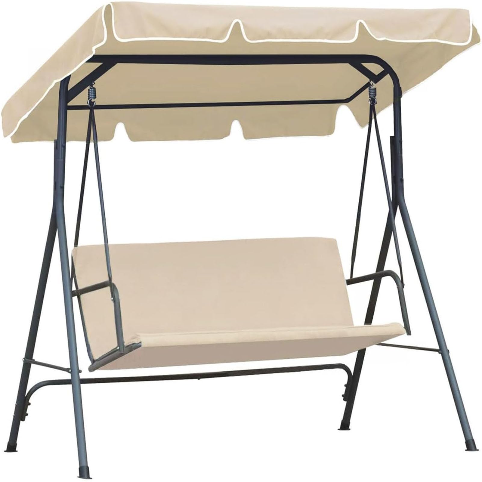 Copertura Dondolo Posti Impermeabile,Tettuccio per Altalena da Giardino,Telo Ricambio,Copertura Dondolo 3 Post,Impermeabile,Tettuccio per Altalena da Giardino,Tetto UV 50,01,249 * 185 * 18cm