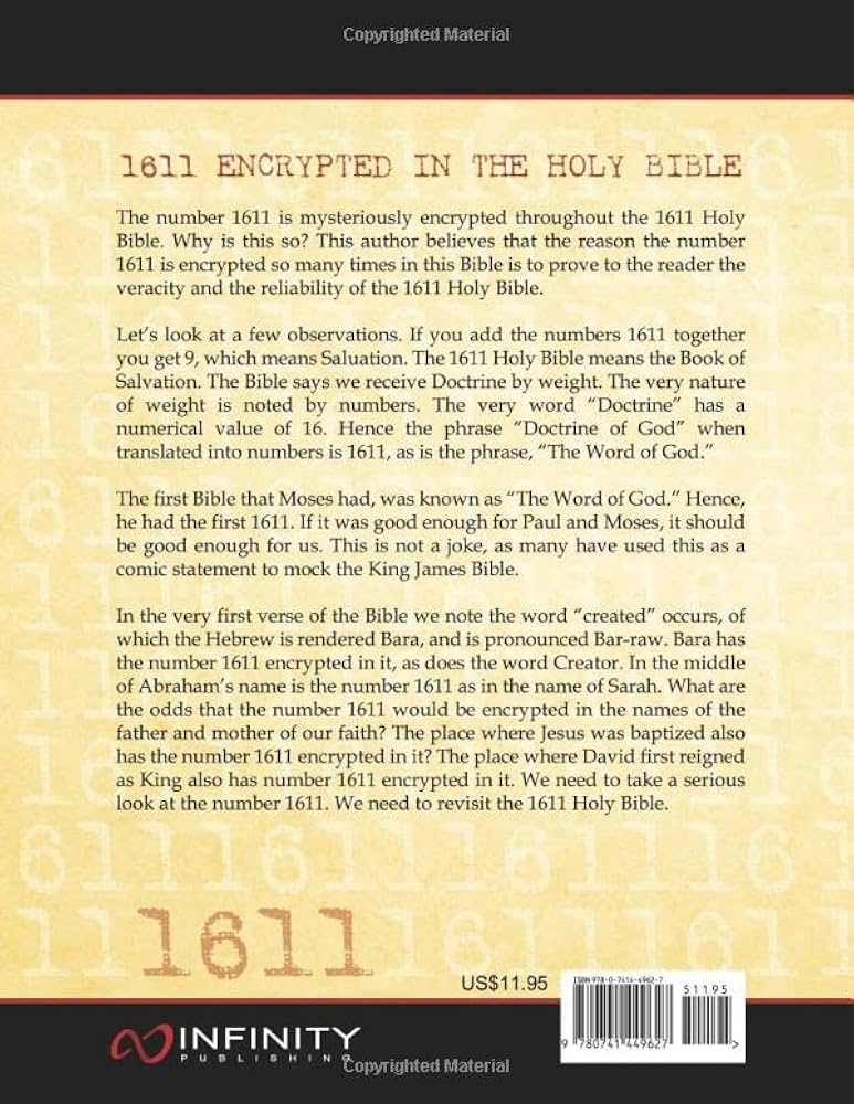 1611 Encrypted in the Holy Bible: Elseth, Howard R