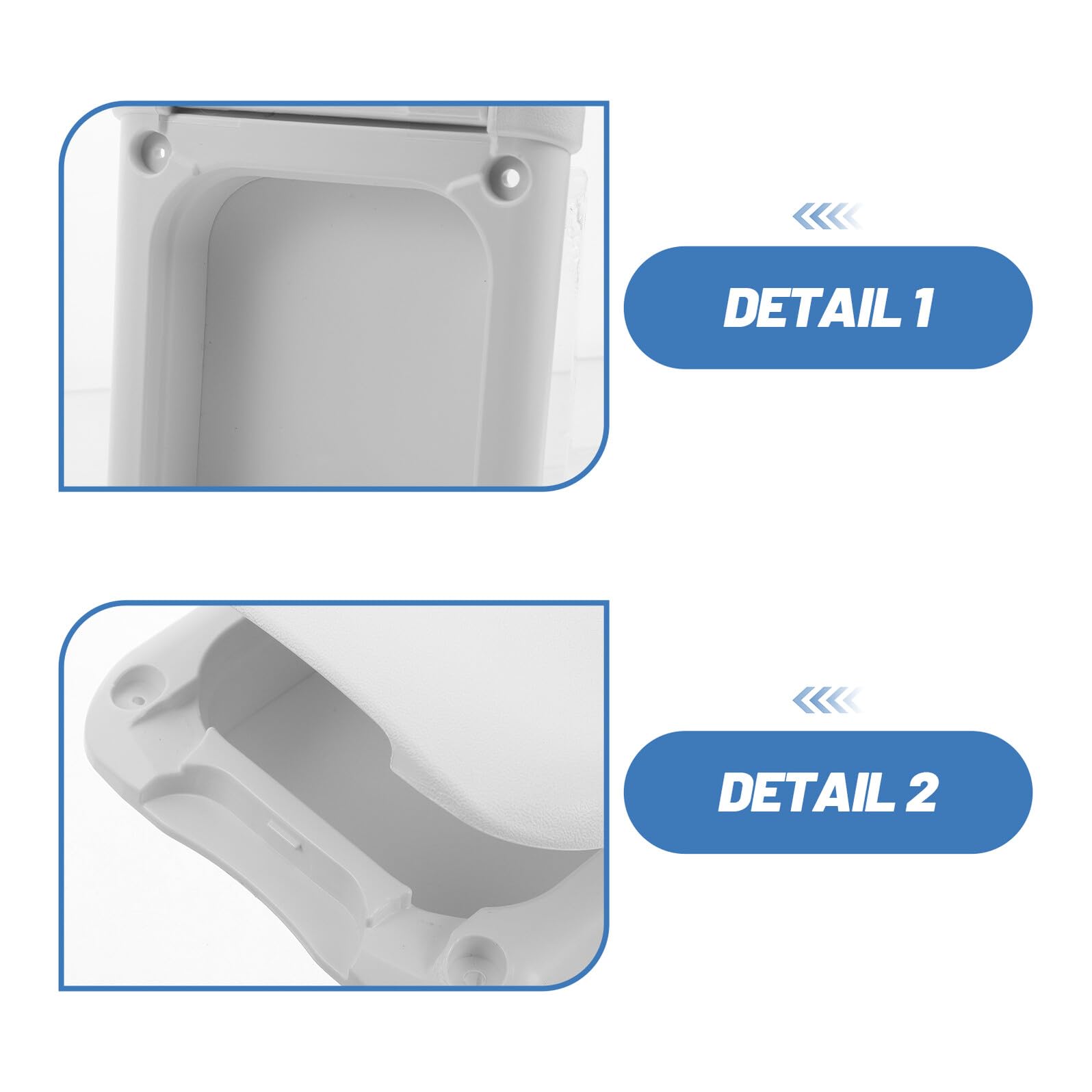 Sportello Elettrico per Camper in Plastica ABS Resistente all’umidità, Scatola di Distribuzione Alimentazione Esterna Chiusura Sicura, Pannello Porta Accesso Multifunzione