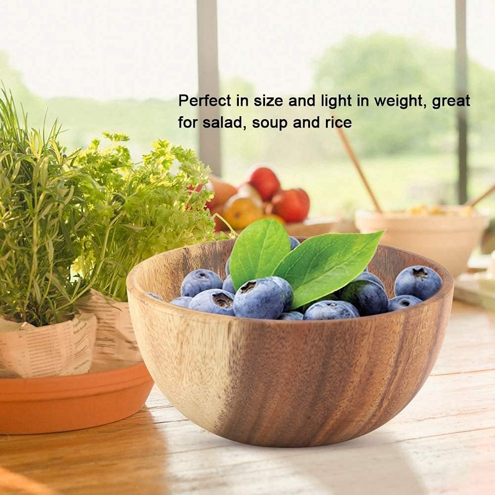 HERCHR Wooden Soup Bowls - Image 5