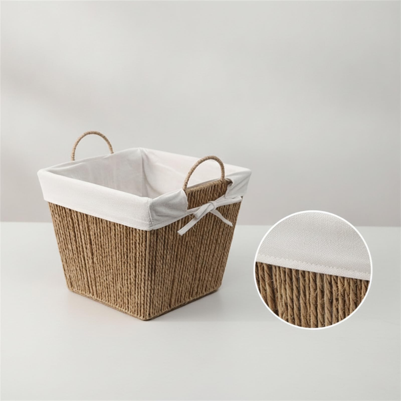 Cesta Portaoggetti con Manici Robusto, L