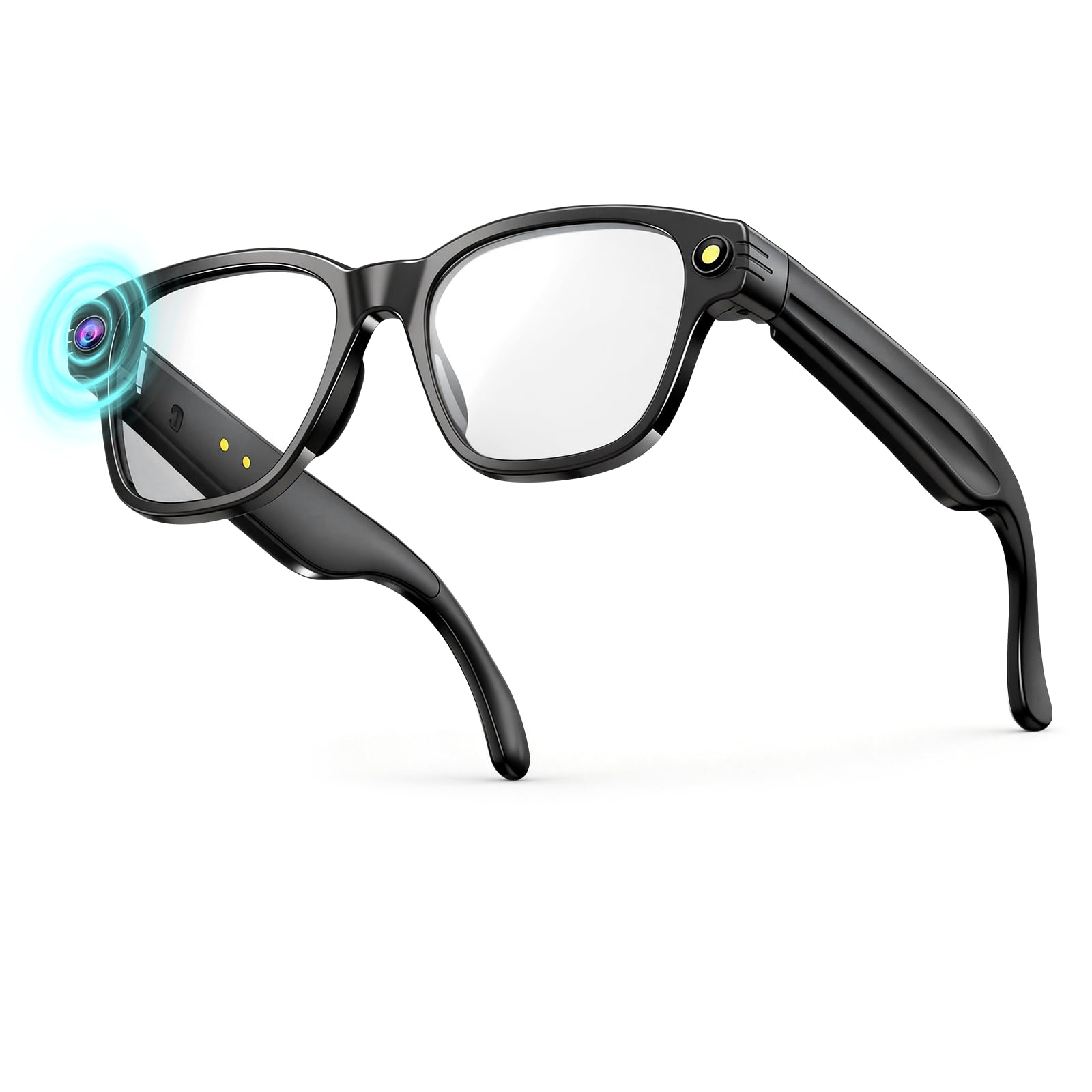 Gafas inteligentes AI, gafas inteligentes para hombres y mujeres, cámara 4K 8MP alimentada por ChatGPT AI, traducción en tiempo real, gafas Bluetooth, Cleanlence, 41,8 g