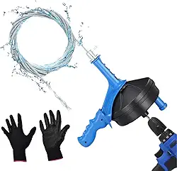 Desentupidor de Vaso Sanitário, Cozinha, Ralo de Chão, Cano Entupido, Mangueira de Aço Inoxidável com Cabo