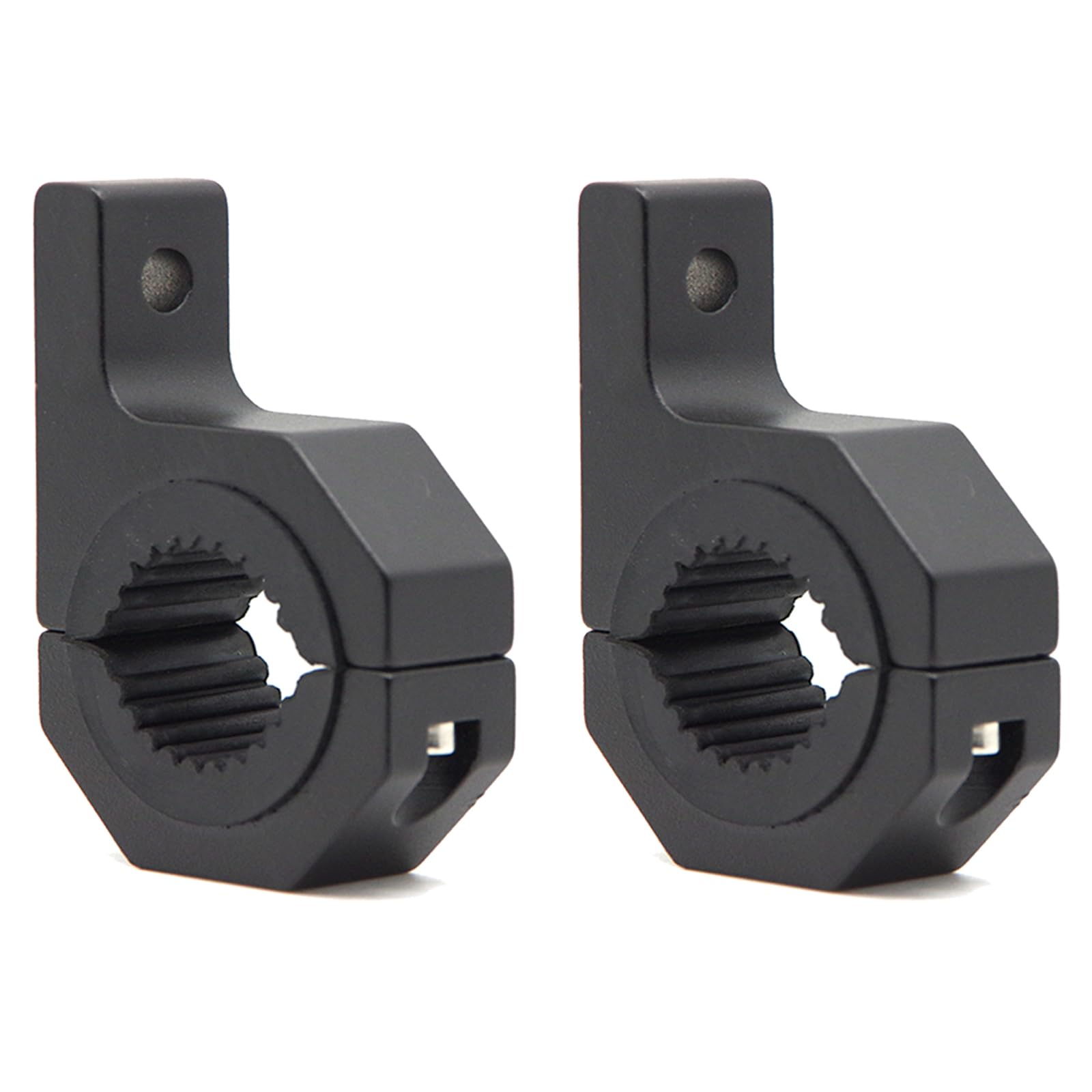 UFsenten LED Light Bar Clamp Mount Set 2PCS 1.37" 1.5" 2" Bullbar Roof Rack Roll Cage Horizontal Bar Aluminum Alloy Clamp Mounting Kit for Motorcycle