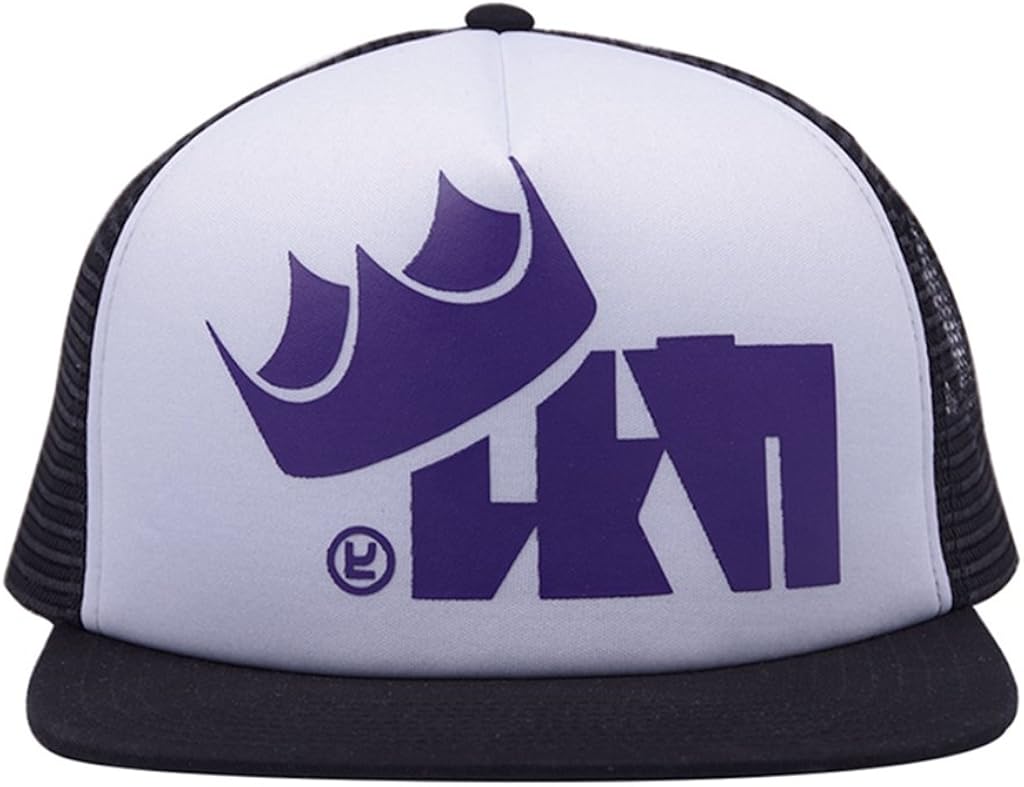 Unisex King Flip Mesh Trucker Caps Baseball Hat Flat Brim Hats for Splatfest
