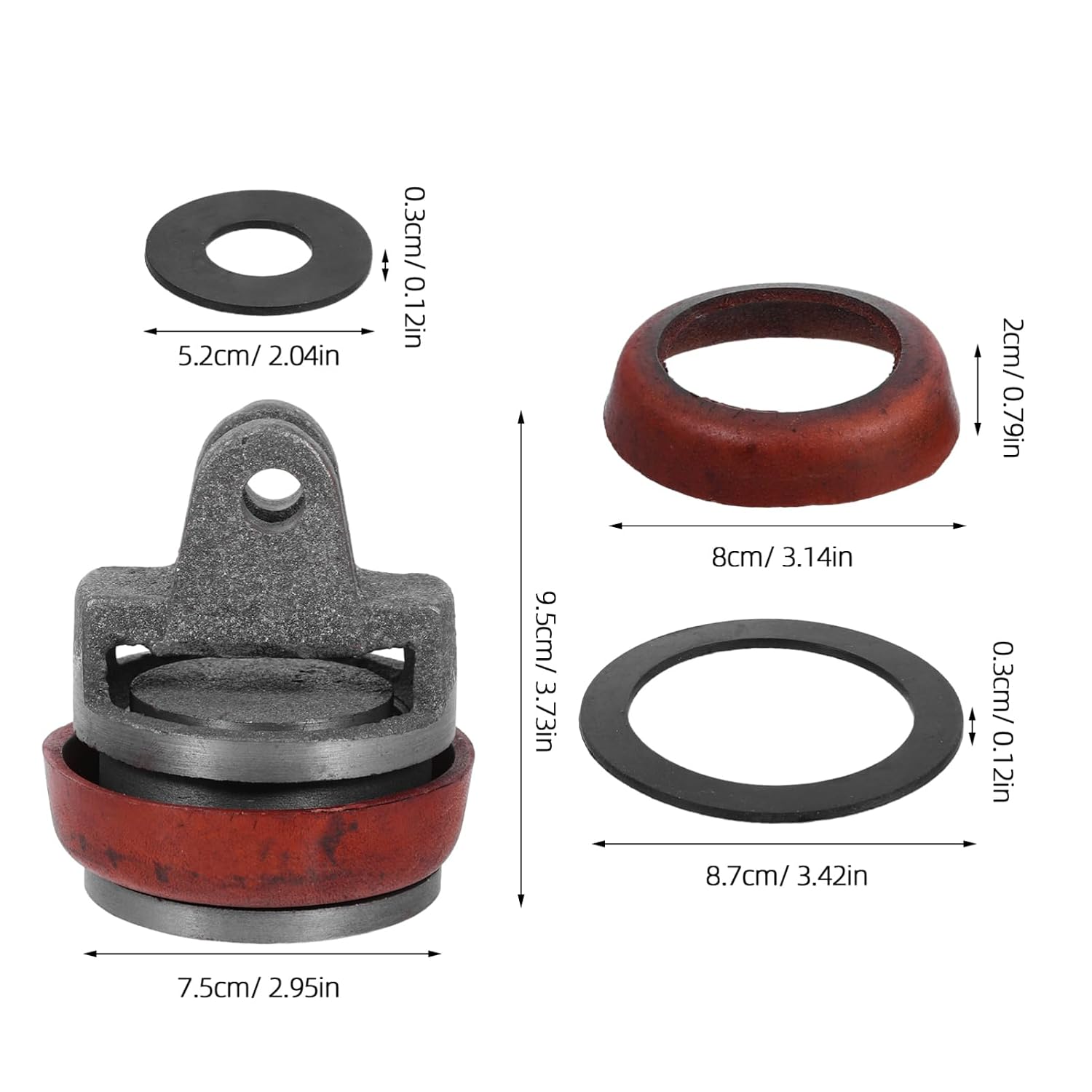 Hand Water Pump Plunger Gasket Kit Replacement Parts for Manual Hand Pumps Accessories Construction