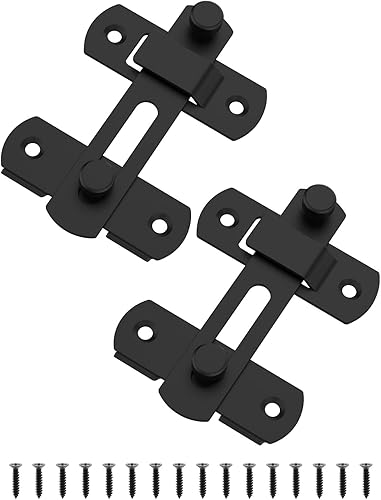 Cerradura de puerta corrediza de granero, pestillos de seguridad de acero inoxidable y cerrojos de perno de puerta para gabinete de vino, baño,