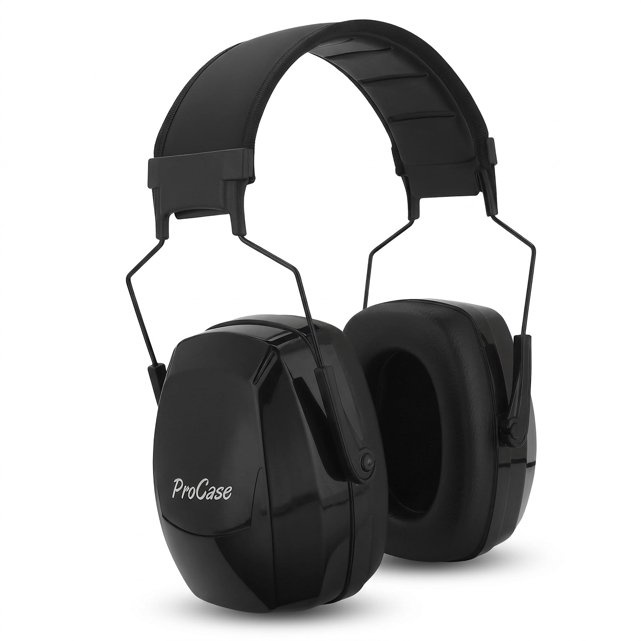 ProCase Adult Ear Defenders SNR 36dB, Hearing Protection Earmuffs, Black