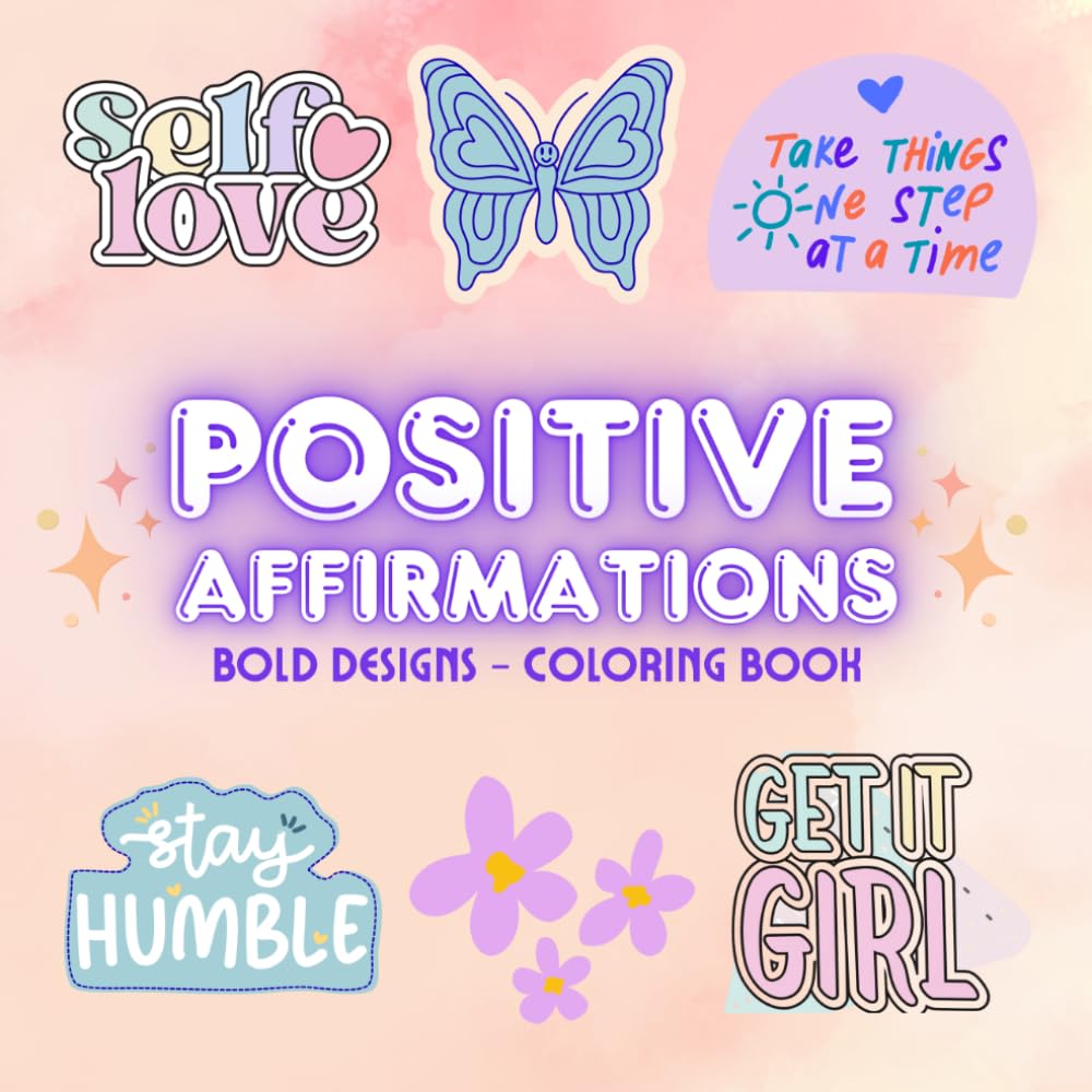 Positive Affirmations Coloring Book