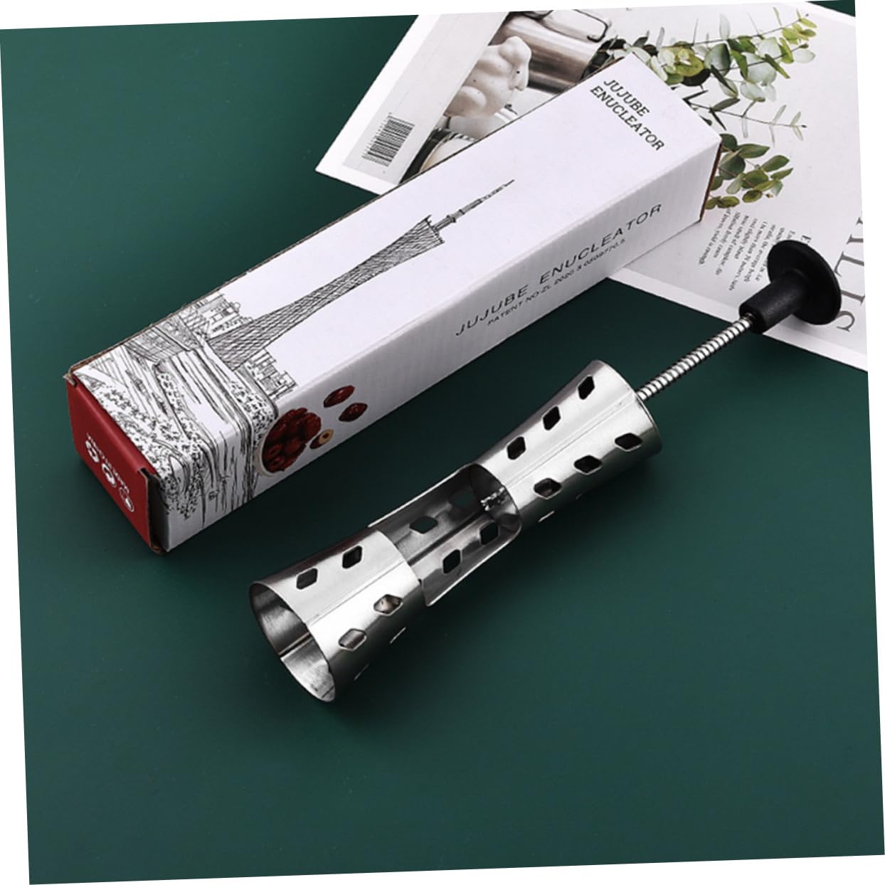 Cabilock Cherry Pitter Remover Tool Cherry Core Remover for Pit Extraction Compact Kitchen Gadget