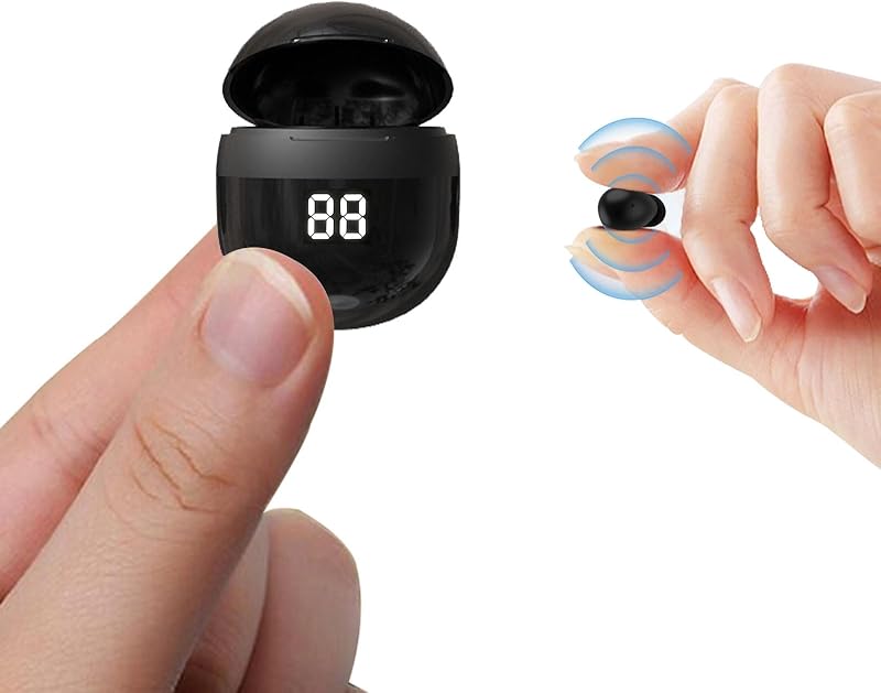 Ear Buds Invisible Small Mini Sleep Earbuds Headphones Wireless Bluetooth | Comfortable Tiny Sleeping Smallest Low Profile Micro Discreet Hidden Kids Earbuds Ear Buds for Small Ear Canals Work