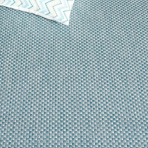 Tapete Safavieh Courtyard Colección 2' x 3'7 Aqua y Gris miniatura 5