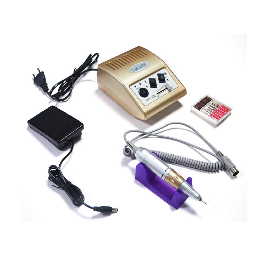 Set di Lime per Unghie elettriche Portatili Professionali per Trapano per Unghie Elettrico per Unghie in Gel Acrilico con Uso Domestico Fai-da-Te con 6 Nastri a