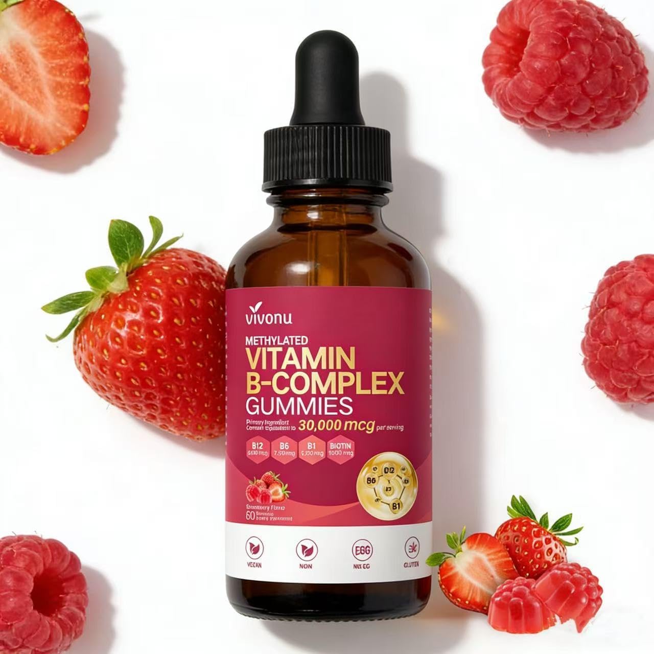 VivoNu Vitamin B Complex Liquid Drops, Vitamins...