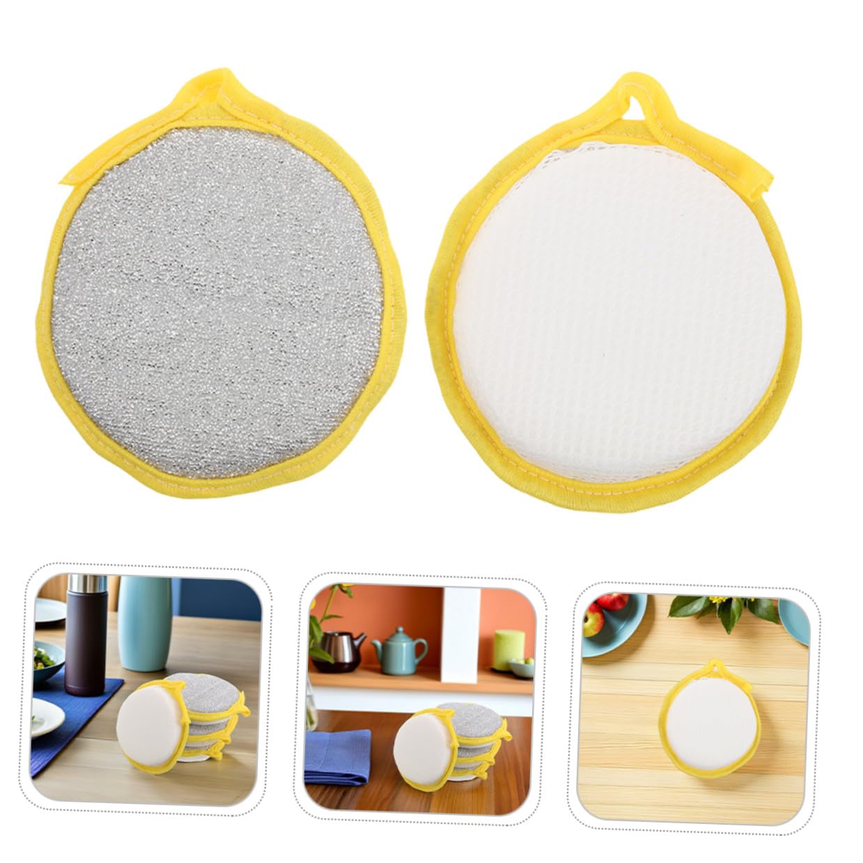50 Spugne per Piatti da Cucina a Doppia Faccia 25 CM Spugna Abrasiva Antigraffio per Lavaggio Piatti e Pulizia Casa Assorbente Olio per Utensili Cucina Quotidiani