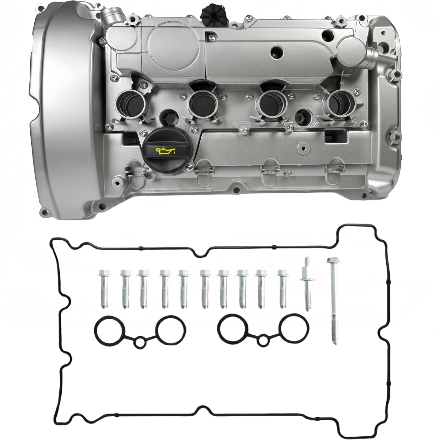 Coperchio Punterie 9805712480 Doppia Valvola In Alluminio Cilindro Motore Coperchio Con Guarnizione Per Peugeot 308 3008 208 Per Citroen C4 Ds3 Ds5 6v Thp