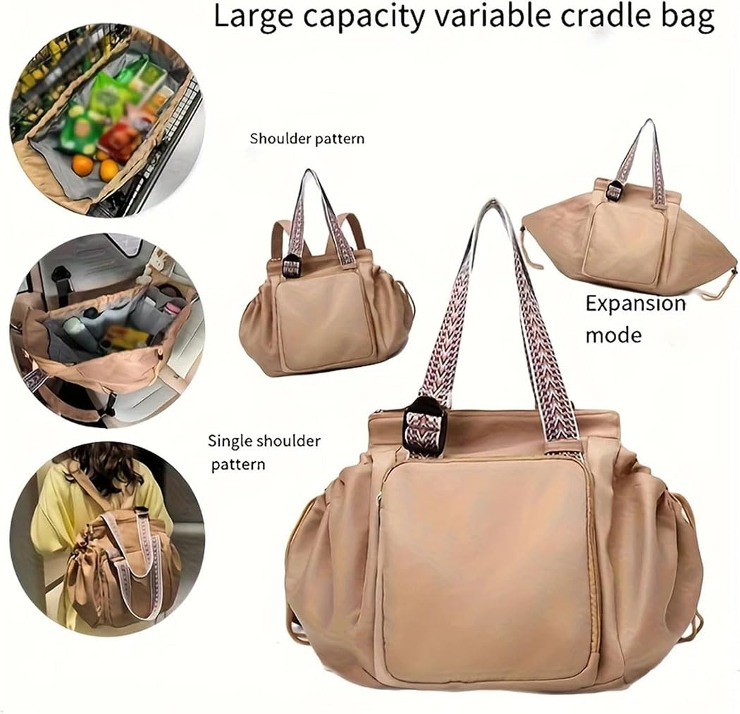 Borsa tote essenziale, borsa organizer da viaggio, borsa a mano di grande capacità, come tracolla e zaino
