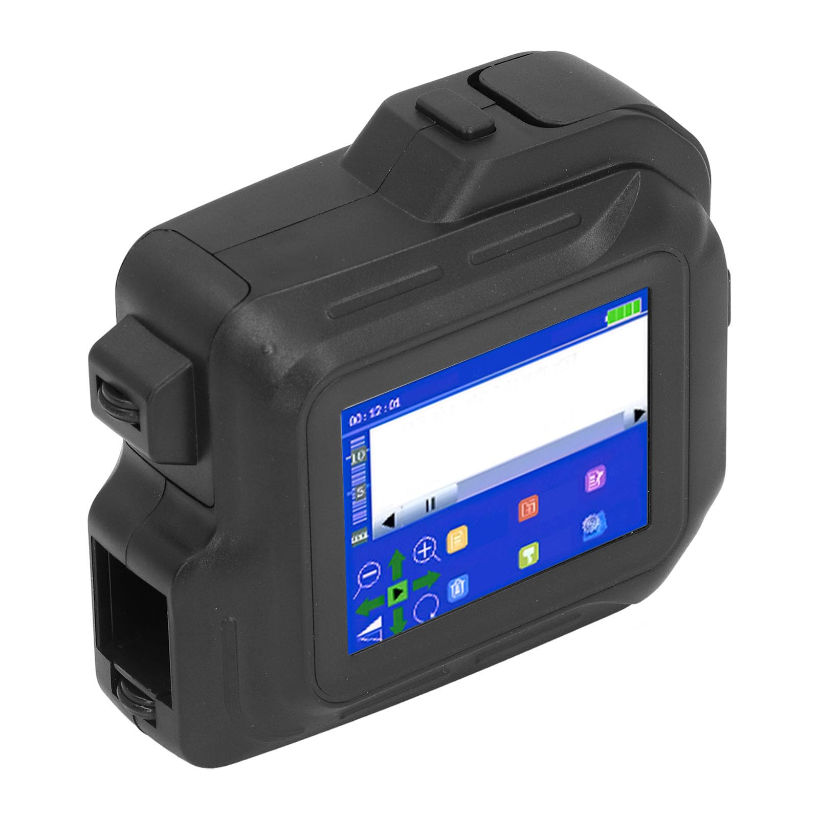 Domary Stampante a Getto D'inchiostro Portatile Touch Screen da 4,3 Pollici | Impugnatura Ergonomica in ABS, 600 Dpi, Stampa di Codici QR su Legno/plastica/pelle, per App di Modifica /iOS