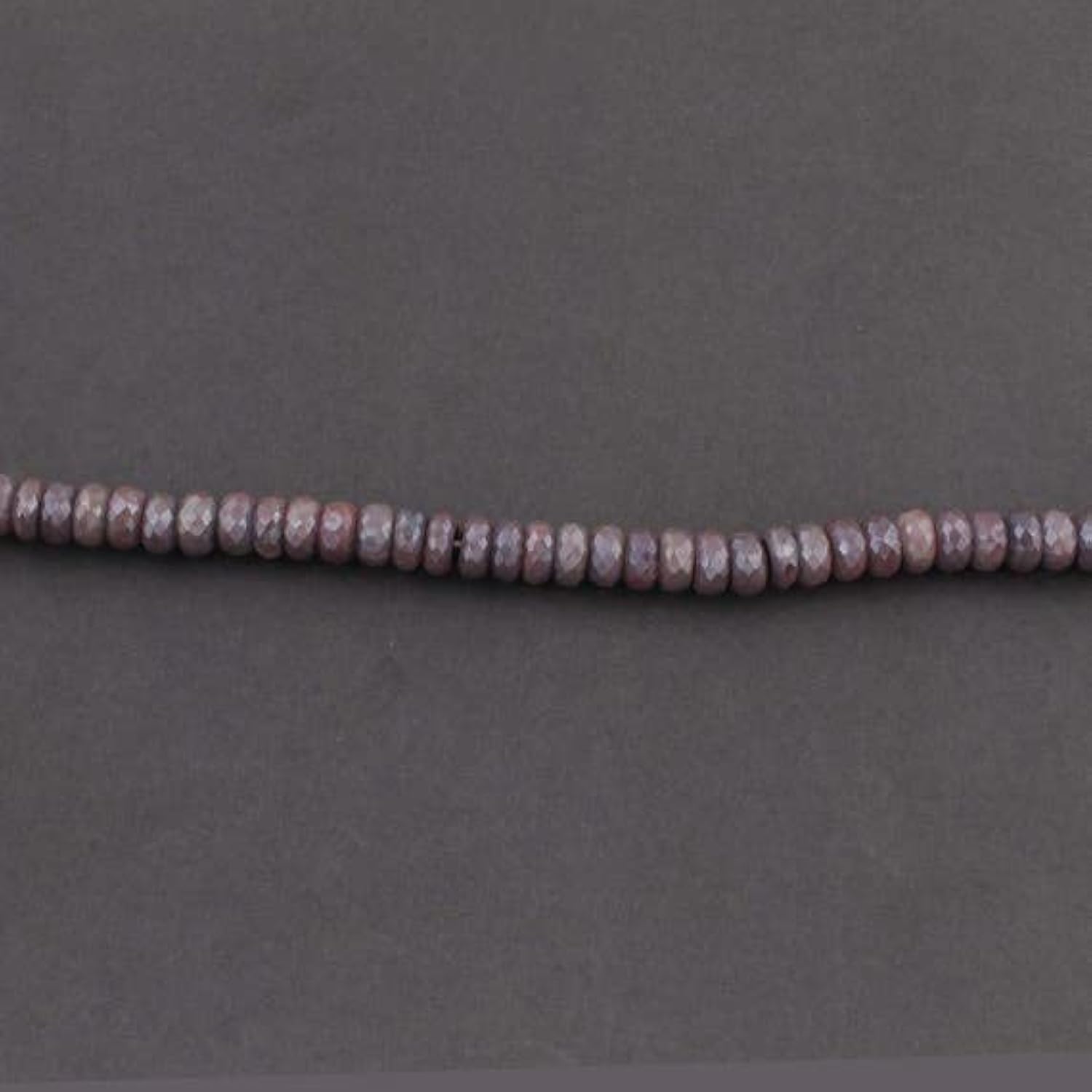 Perles de lune marron LKBEADS 8mm, fil de pierres rondelles facettées