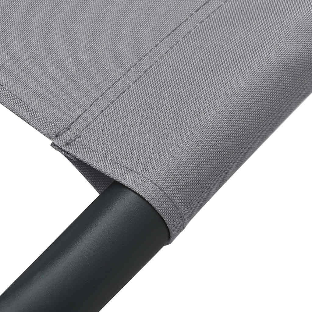vidaXL Tumbona de Exterior con Dosel y Almohadas Gris