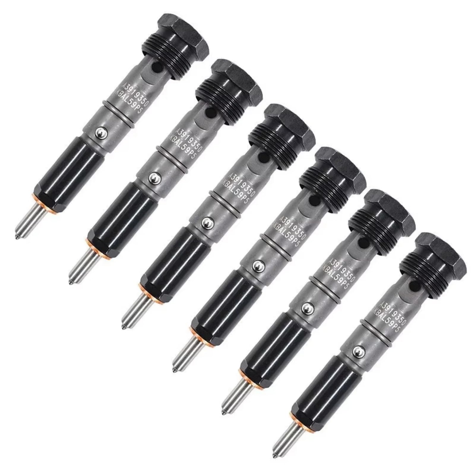 etrol Fuel Injectors for Dodge 89-93 for Cummins 5.9L 6BT Diesel Engeine 0432131837 3919350 3919339 （6 Piece） Fuel Injectors