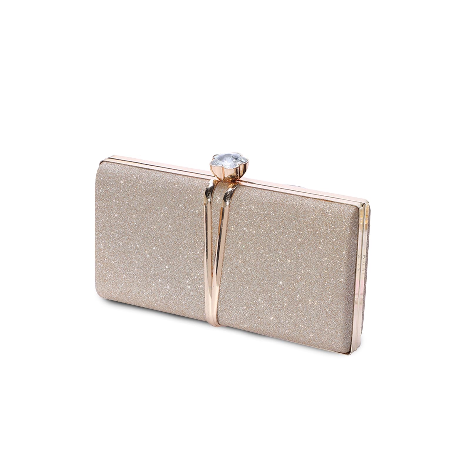CORIOS Borsetta da Sera Donna Strass Clutch Paillettes Borsa a Spalla Pochette Piccolo con Catena Borsa Scintillante Elegante Borsa a Tracolla per Cocktail Festa Cerimonia Ballo Oro