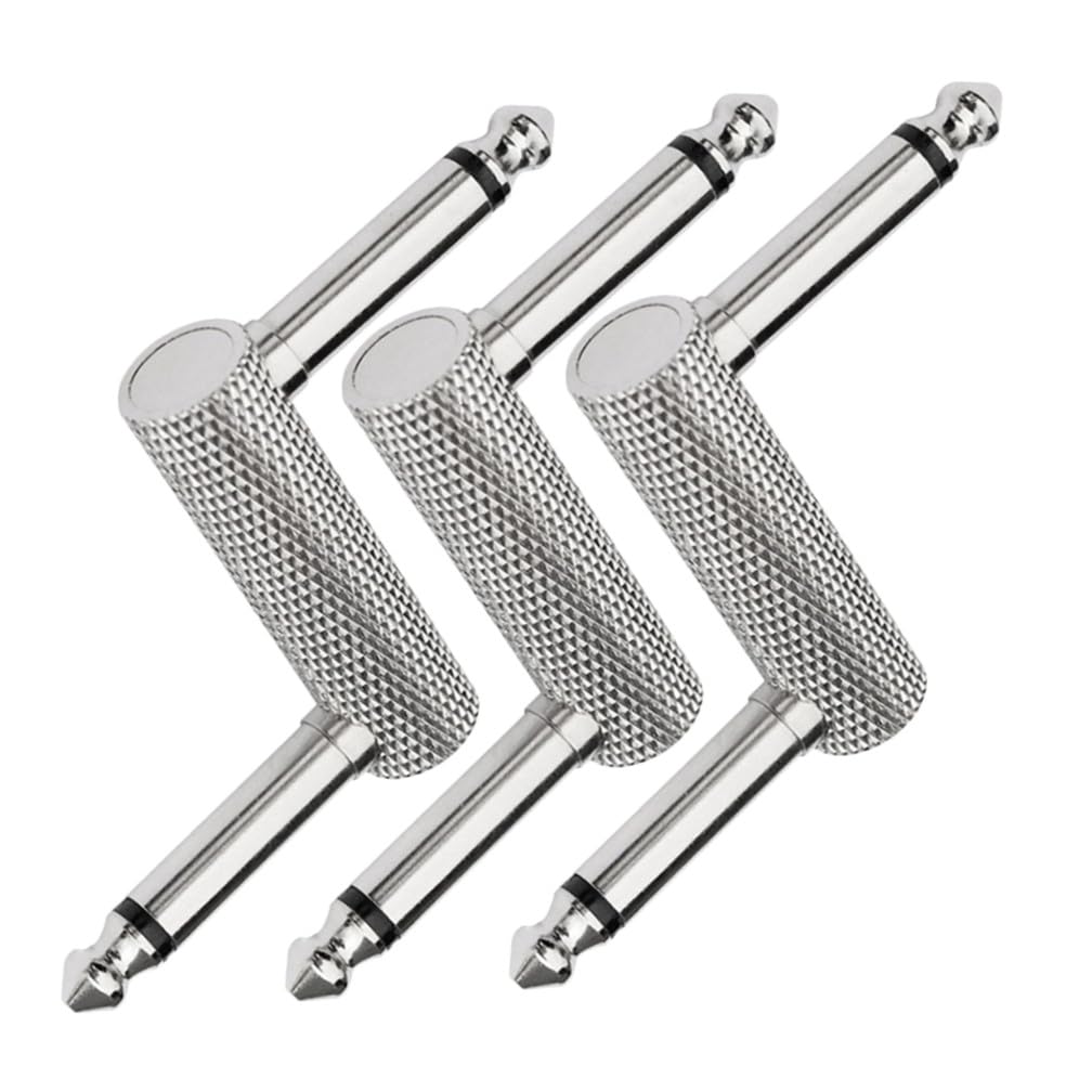 Lurrose 2 Set Adattatore Audio Per Effetto Chitarra Elettrica Con Connettore Doppio Per Duraturi 3 Pezzi*2