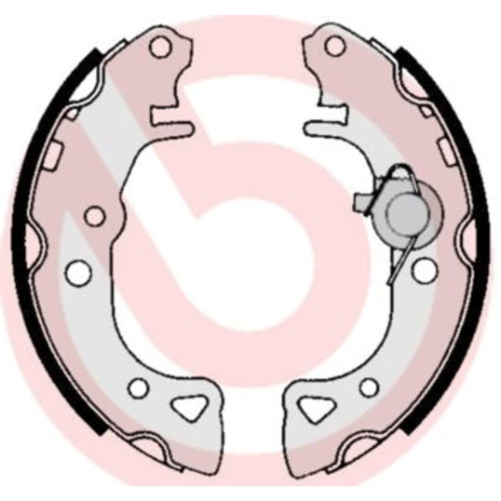 Brembo K 61 055 - Kit Ganasce Premontato - Posteriore | Compatibile con: CITROËN SAXO, PEUGEOT 106 I, 106 II