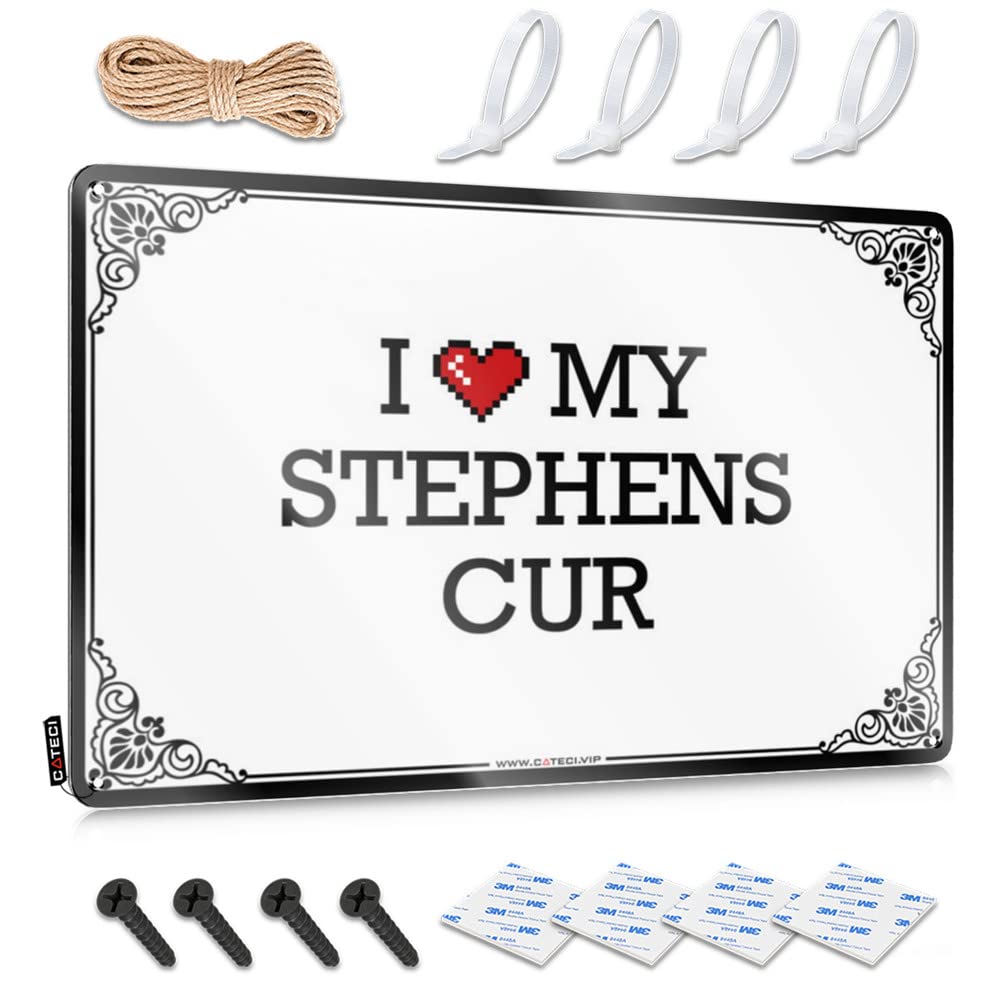 Plaques Unique Ready To Hang - I Love My Stephens Cur Essentials For Street(20X30CM)