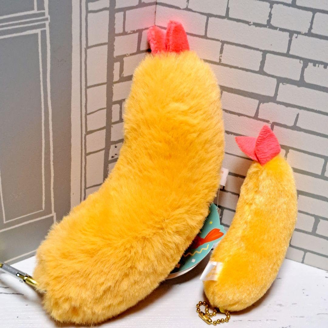 Amazon.co.jp: ふわふわ エビフライ ぬいぐるみ キーホルダー