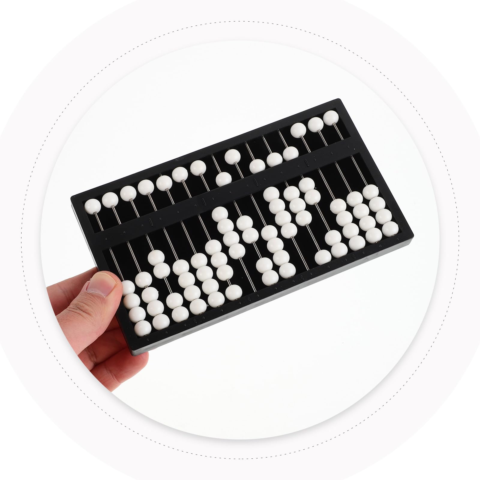 LALAFINA Ábaco Braille de Plástico Portátil Marcas en Braille para Estudiantes Ciegos, Adecuado para Cálculo en Escuela y Uso Doméstico