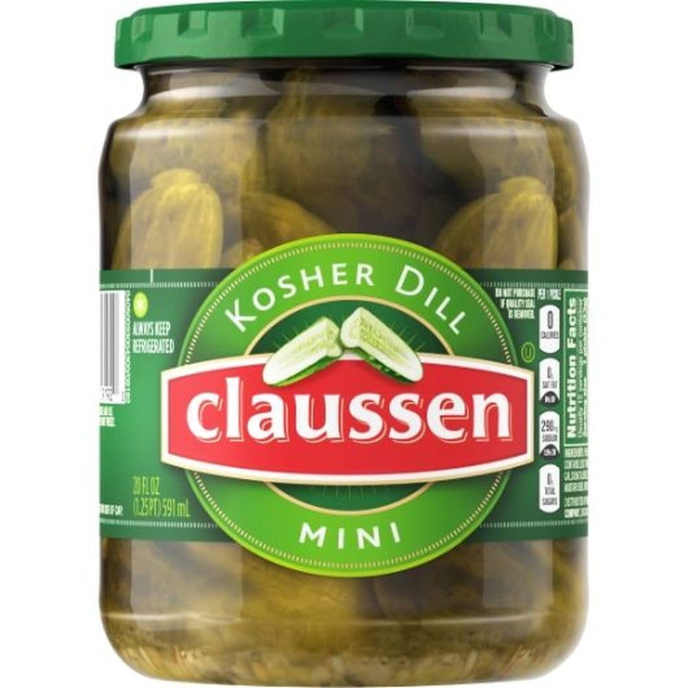 Kraft Claussen Dill Mini Pickle, 20 Ounce -- 12 per case.