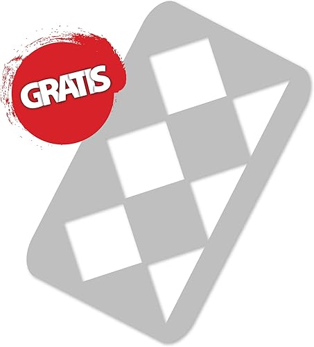 Miniatura 5 de CARREAU - Plantilla de plástico reutilizable para azulejos, geométricos marroquíes, pared de suelo (17.7 x 17.7 pulgadas)