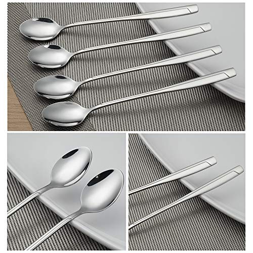 Cand Stainless Steel Ice Tea Spoons, Long Handle Ice Cream Spoon(Set Of 16) #TOP5