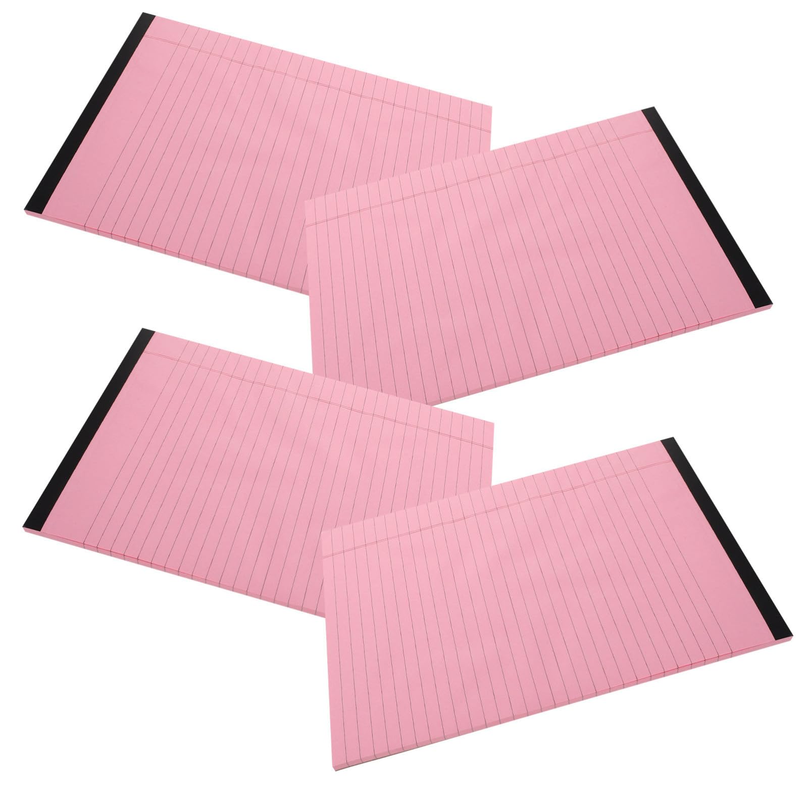 GALPADA Set 4 Pezzi Quaderno Rosa A4 Pagine Rigate a Colonne Divisorie, Carta, Spazio Ampio per Scrivere per Ufficio e Studio