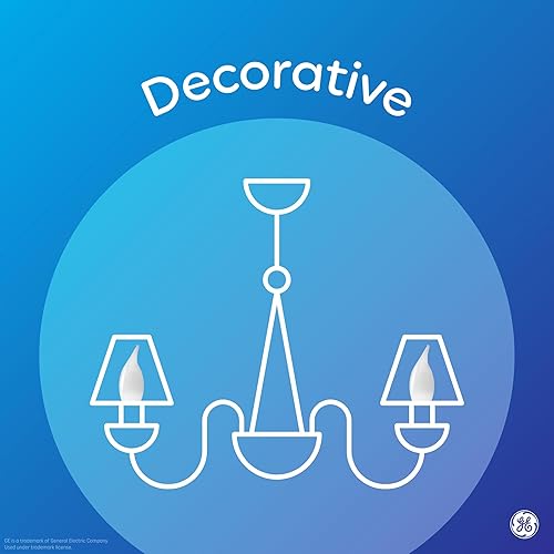 Miniatura 3 de GE Bombillas LED, 40 W Eqv, blanco suave, bombillas transparentes decorativas, base pequeña (paquete de 12)