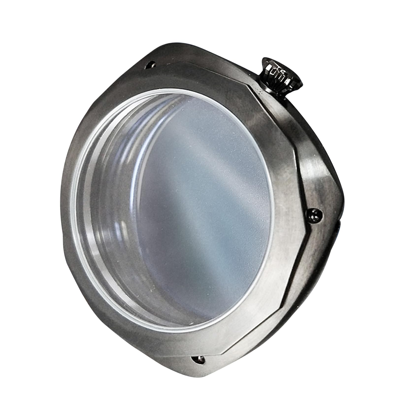 Caja de Reloj de Acero Inoxidable 316L de 45 mm, Color Negro. Accesorios para Relojes con Movimiento ETA 6497/6498.
