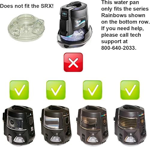 Miniatura 2 de RAINBOW Cacerola de agua auténtica de 2 12 cuartos (cuenca), compatible con los modelos E2 tipo 12 y E-2 (eSERIES)