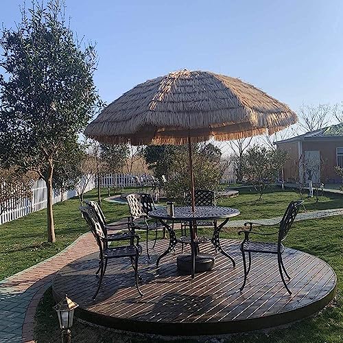 Parasol de playa con protección UV y función de inclinación ajustable 4