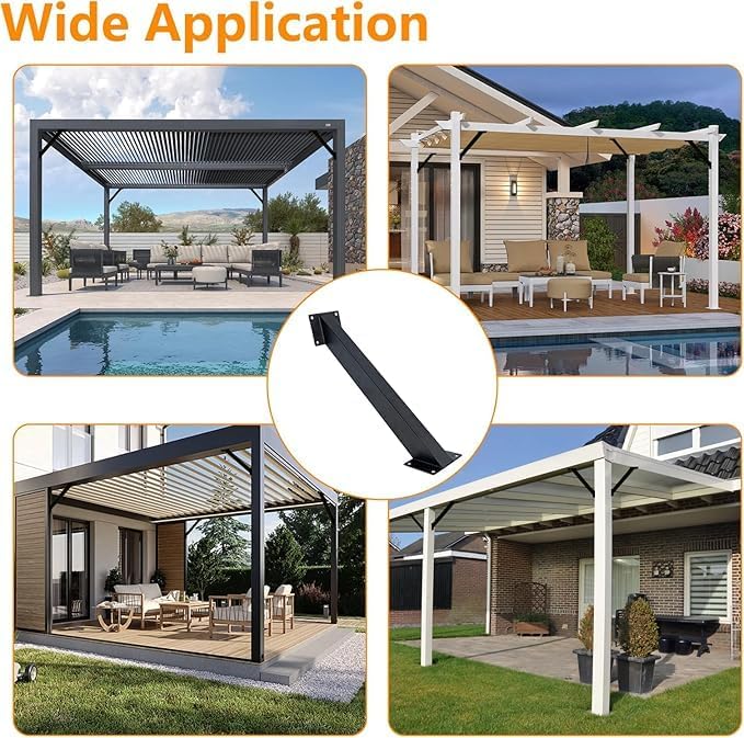 Soporte Ángulo 45° para Vigas y Pergolas 2 Piezas miniatura 5