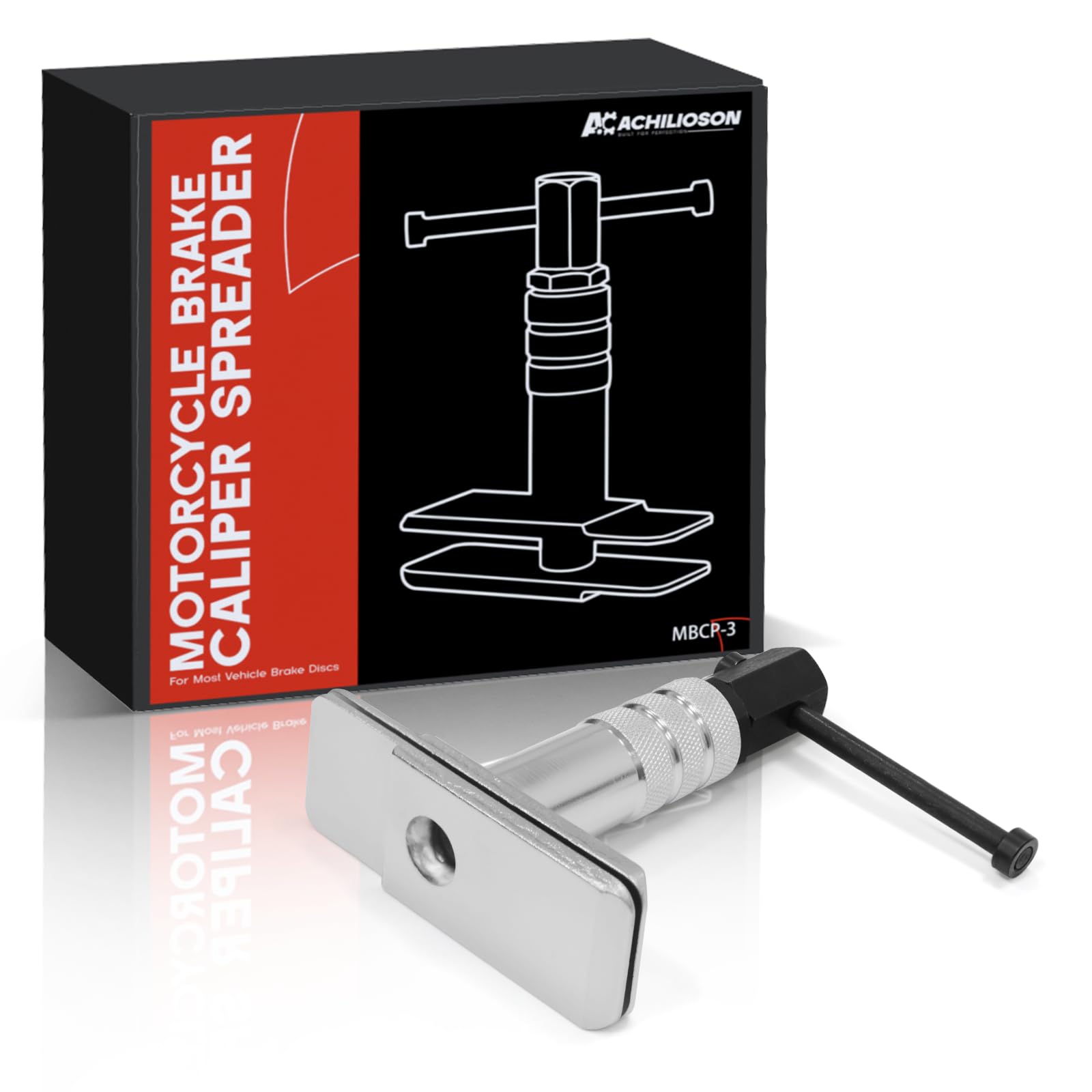 Achilioson Heavy Duty Motorcycle Brake Caliper Spreader Tool for Most Motorcycle & Vehicle Brake Discs Compatible with Hydraulic Disc Brake Systems