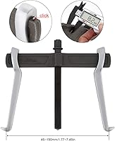 Vista 3 de ChgImposs Extractor de engranajes de 2 mandíbulas de 8 pulgadas, engranajes extractores de rodamientos ajustables, herramienta de extracción