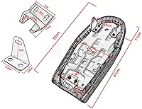 Vista 6 de Triclicks Asiento universal para motocicleta Cafe Racer estilo clásico