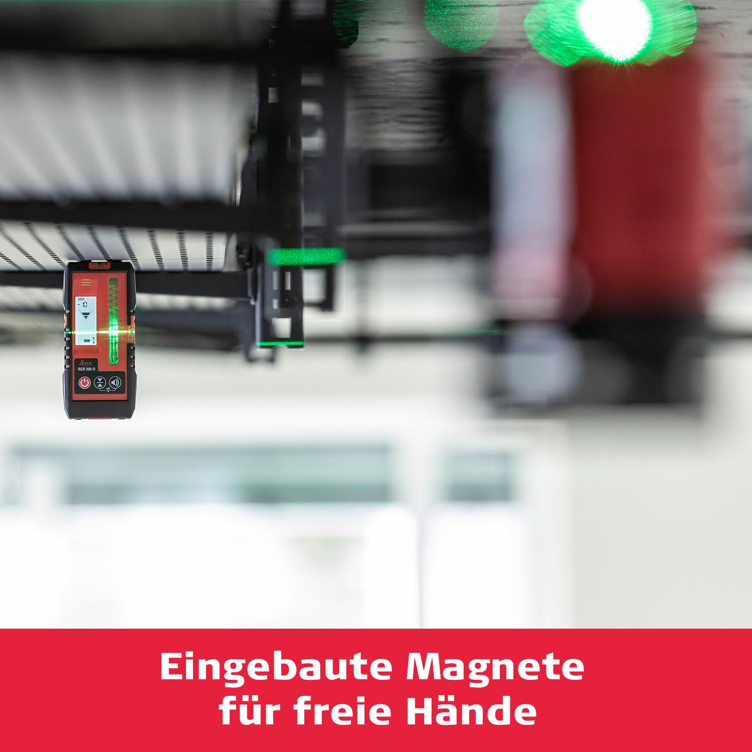 Leica RGR 300-D - Digitaler Linien Laser Empfänger mit digitaler Anzeige